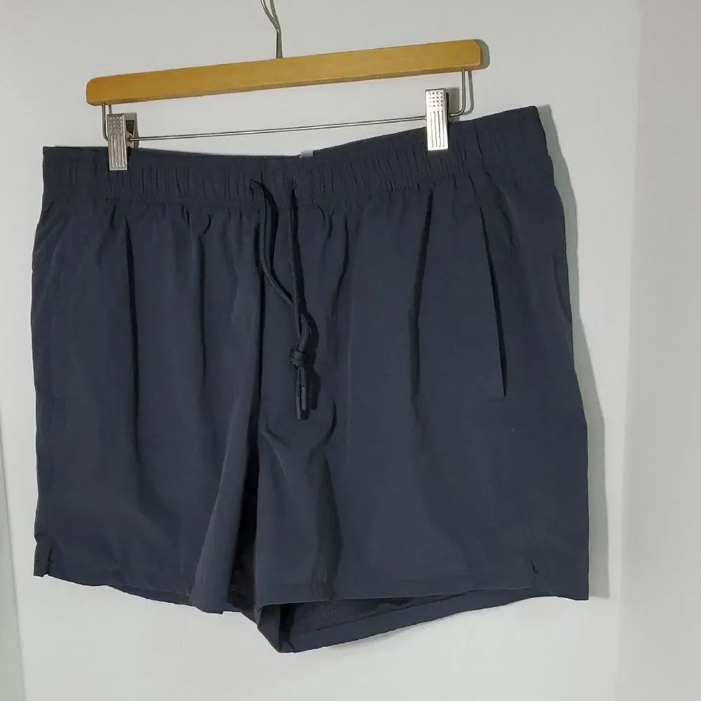 VRST Men's Dark Gray Lined 5" Drawstring Shorts Size XL